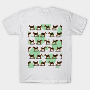 Airedale terrier pattern T-Shirt